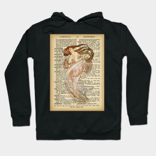 "Dancing" in book page - Mucha Hoodie